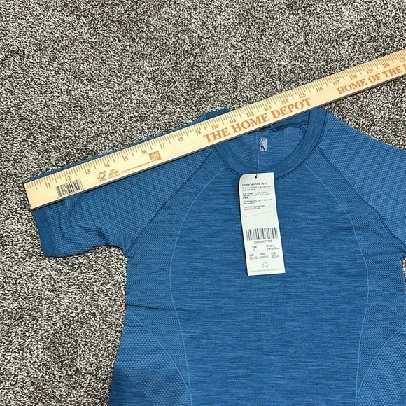 NWT Sweaty Betty London athlete seamless t-shirt stellar blue XS - Picture 6 of 8
